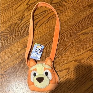 Orange Plush Crossbody Bag for Kids - Brand